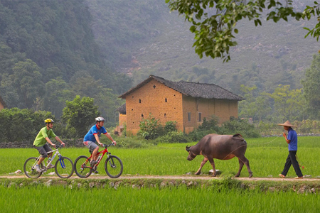 Biking in Picturesque Guilin